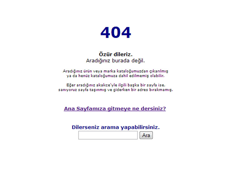 akakçe 404 sayfası